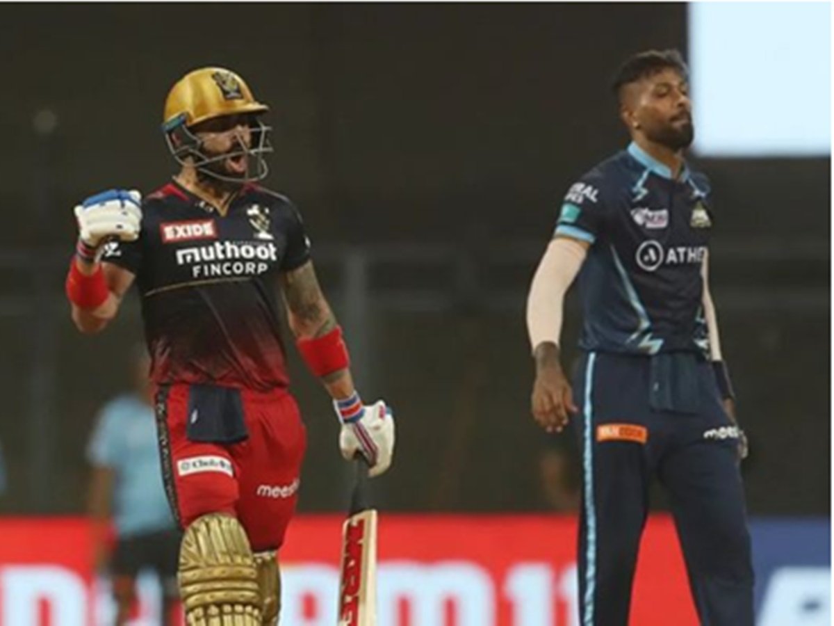 IPL 2022 : आईपीएल के 67वें मुकाबले में गुजरात के कप्तान और आरसीबी के विराट कोहली के बीच दिखा बल्ले और गेंद का युद्ध